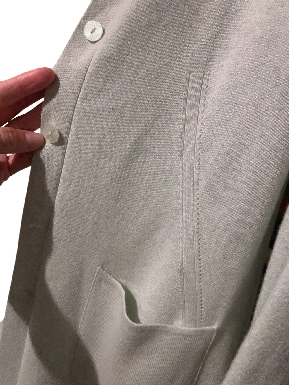 ESCADA Vintage Longline Knit Cardigan Duster Mint Green SZ 42 Italian  Like New